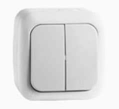 Intrerupator 2kl PALMYE, alb