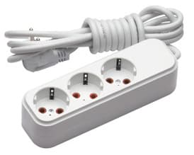 Prelungitor cu 3 fise 3m euro Viko