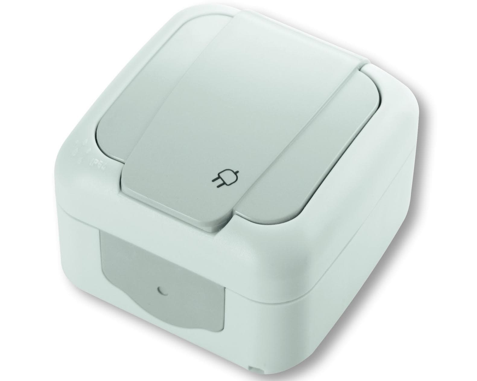 Priza euro PALMIYE gri