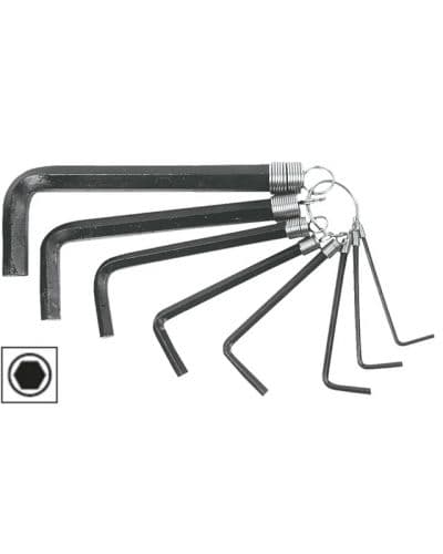 Cheie hexagonale 2-10 mm (set 8 buc) Top Tools(cod 35D055)