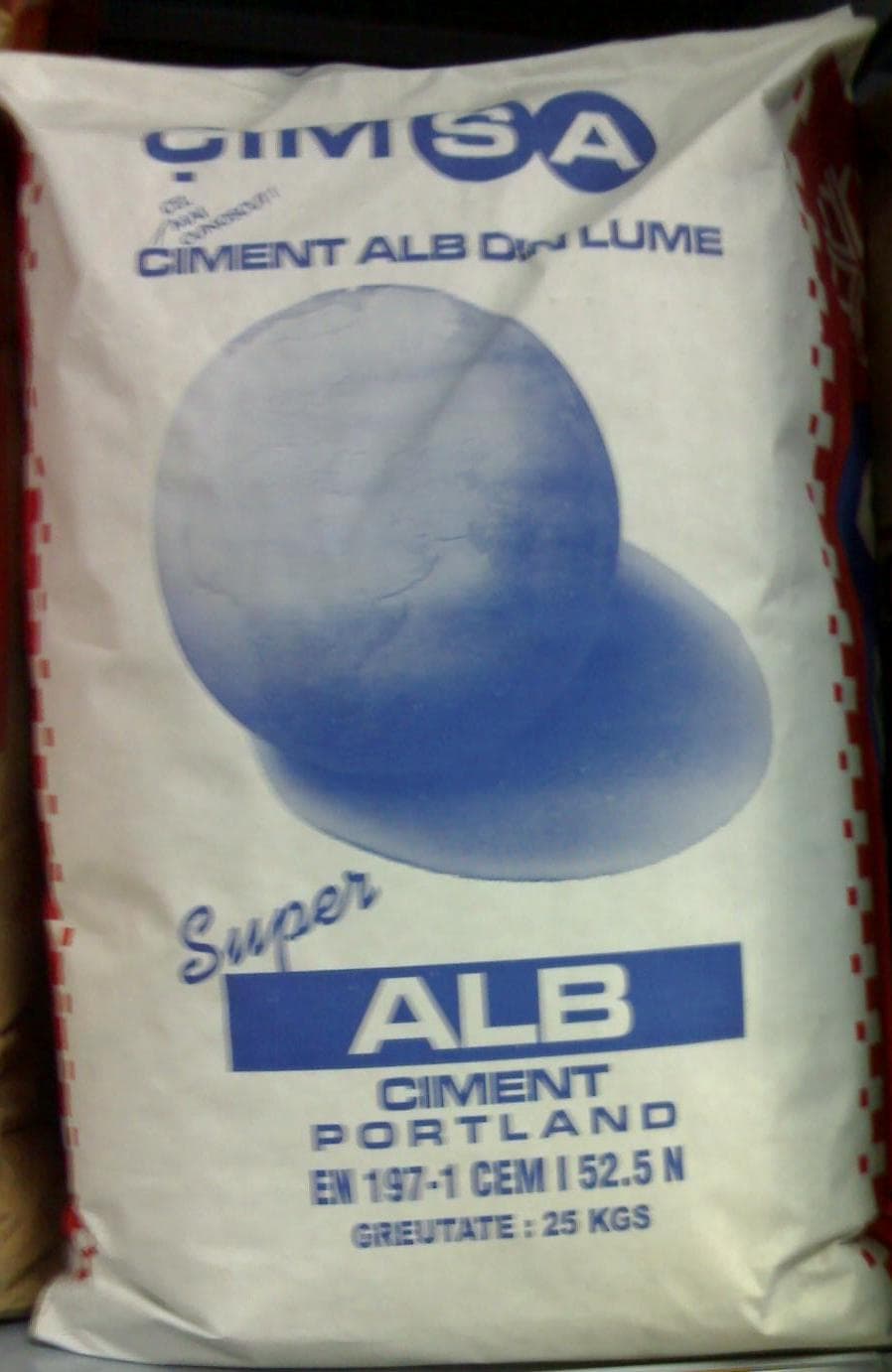 Ciment alb (25 kg) Turcia