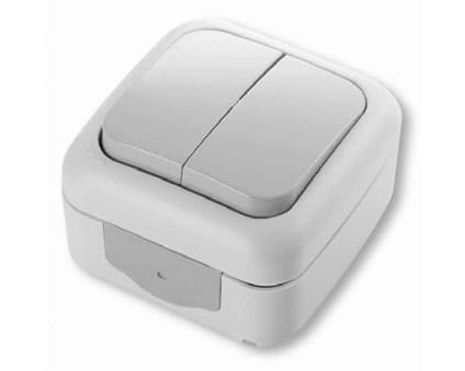 Intrerupator 2kl Palmye gri