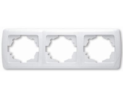 Rama orizontala Carmen OPAQUE tripla alba