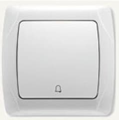 Intrerupator cu buton.Carmen OPAQUE alb