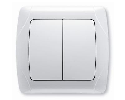 Intrerupator 2kl Carmen OPAQUE alb