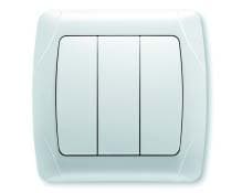 Intrerupator 3kl Carmen OPAQUE alb