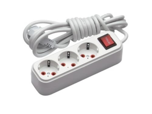 Prelungitor 3m 3 prize euro+intrerupator