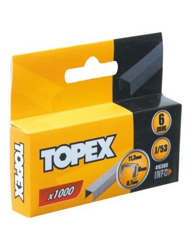 Scoabe p/stepler 6 mm 1000 buc Topex