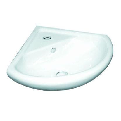 Lavoar in colt (alb cu gaura )