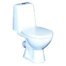 Closet -compact Nord alb