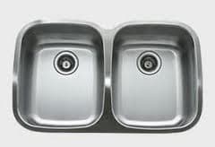 Chiuveta pentru bucatarie E 45*80 dubla  sifon mare RIF