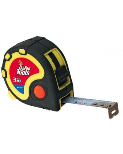 Ruleta cu fix metal galbena 5 m Top Tools