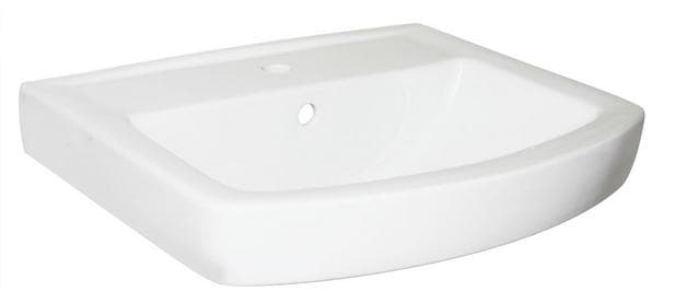 Lavoar "Domino" alb cu gaura