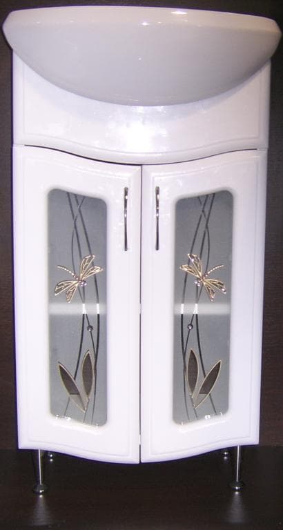 Tumba pentru lavoar T 425 (U 450) Rosa Comfort sticla