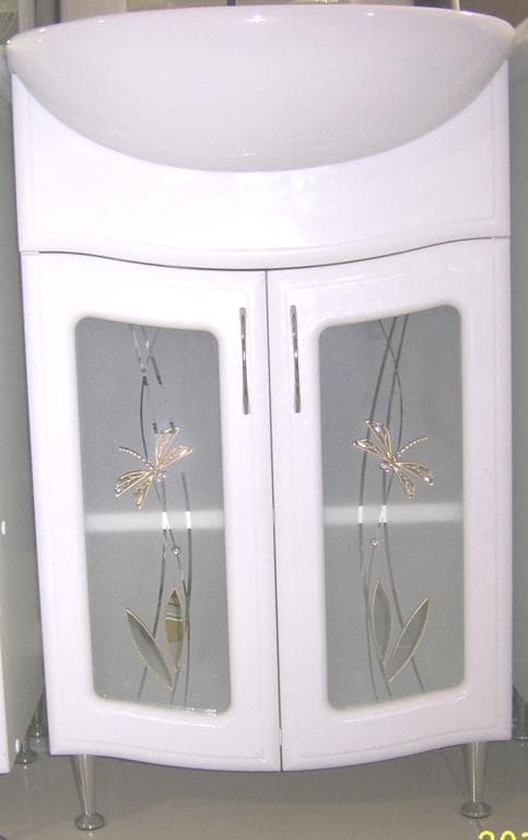 Tumba pentru lavoar T 490 (U 500) Rosa Comfort sticla