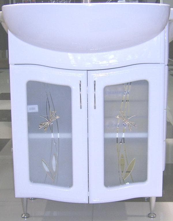 Tumba pentru lavoar T 580 (U 600) Rosa Comfort sticla