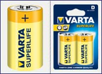 Baterii-blister Varta Mono Super R20/D 2buc.