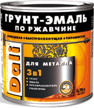 Grund-email 3in1p/u metal "Dali" alb 0.75l