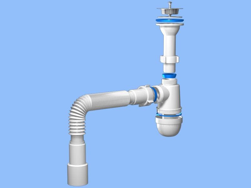 Sifon "??????" 1 1/2"*40 cu teava flexibila 40x40/50 C0515