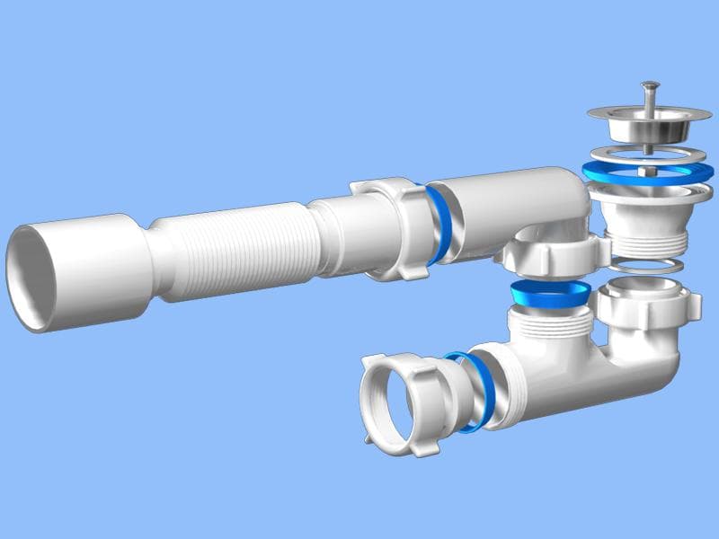 Sifon "??????" pentru cada de dus reglabil 1 1/2T*40 40x50 E215