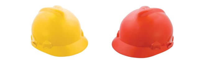 Casca de constructii rosie Topex