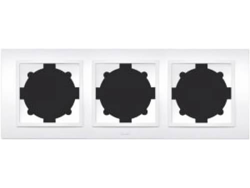 Rama tripla Zena elbi 500 010200 227, alba