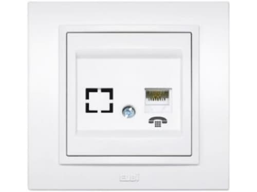 Priza TF "Numeris" Zena elbi 500 010200 221, alba