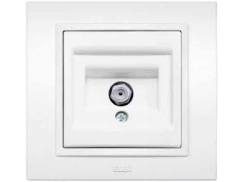 Priza TV Zena elbi 500 010200 272, alba