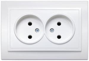 Priza dubla simpla Zena elbi 500 010200 908, alba