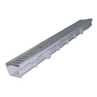 Canal modular PluviKIT PP D130x70x1000 + grilaj inox