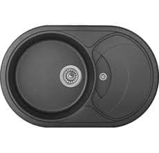 Chiuveta p/u bucatarie G 78*50 ELG (oval) Onix (black metalik)