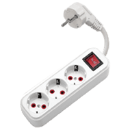 Prelungitor 5 m 3 prize euro + intrerupator KLAUS