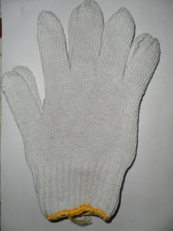 Manusi albe fara puncte PVC/576